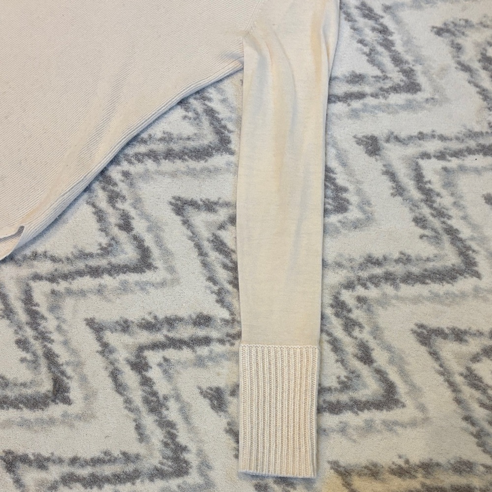Veronica Beard Cream Cashmere Turtleneck Sweater - Picture 5 of 7